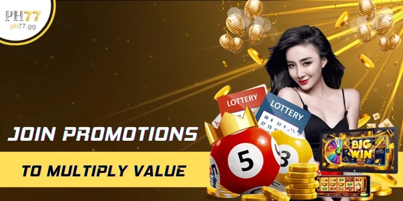 Hình ảnh vòng quay may mắn với logo 77 ball và tiền vàng